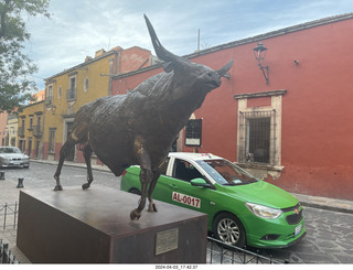 120 a24. San Miguel de Allende - bull statue