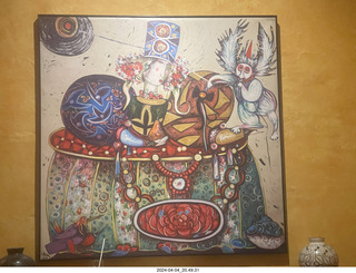 San Miguel de Allende - Hecho en Mexico restaurant - painting