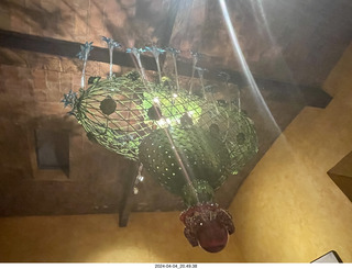 109 a24. San Miguel de Allende - Hecho en Mexico restaurant - light fixture