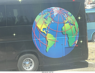 Guanajuato - our bus - cool globe logo