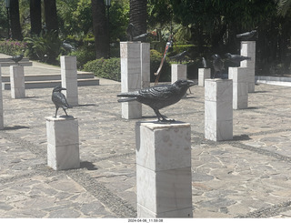 town of Tequila - Jose Cuervo Forum - bird sculptures