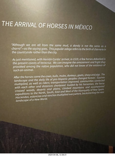 69 a24. town of Tequila tour - horse museum sign
