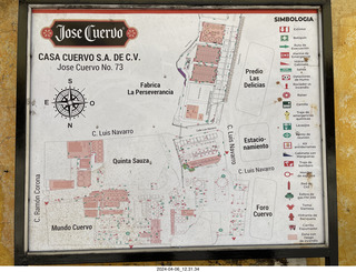 106 a24. town of Tequila tour  - how they make tequila map