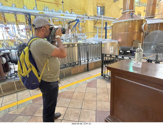 town of Tequila tour  - how they make tequila - taking a picture