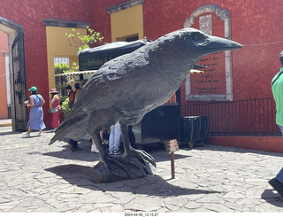 158 a24. town of Tequila tour - giant bird scupture