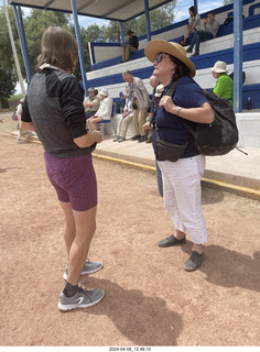 Torreon eclipse day - Gwyneth Hueter and Deborah Marcus