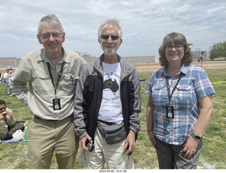 89 a24. Torreon eclipse day - Andrew White, Howard Simkover, Suzanne Walton