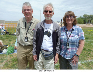 eclipse day - Andrew White, Howard Simkover, Suzanne Walton