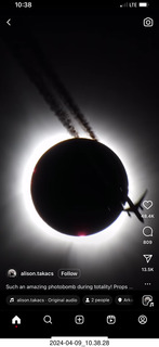 total solar eclipse beginning and end (not mine)
