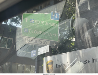 Mexico City - sign to Rio de Janiero