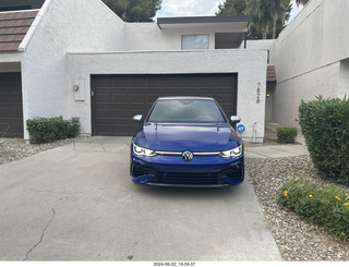 my new VW Golf R in my driveway