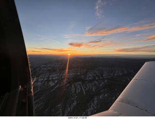 aerial - Utah sunset