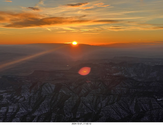 113 a2c. aerial - Utah sunset