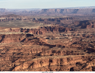 aerial - Utah - Canyonlands National Park Maze