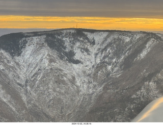 124 a2c. aerial - Utah - top of Navajo Mountain