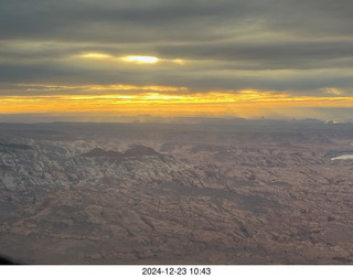 233 a2c. aerial - Utah sunset