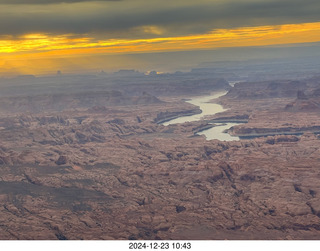 236 a2c. aerial - Utah sunset