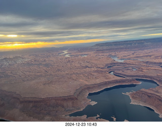 237 a2c. aerial - Utah sunset