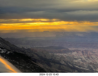 239 a2c. aerial - Utah sunset