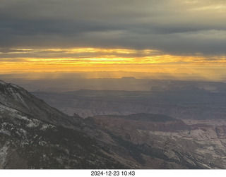 240 a2c. aerial - Utah sunset