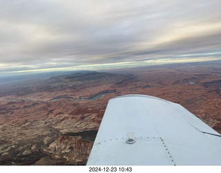 245 a2c. aerial - Utah sunset