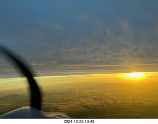 aerial - Arizona sunset