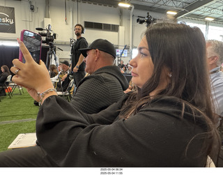 NPC Valley of the Sun Championships - Wings of Strength show - Olga taking a video