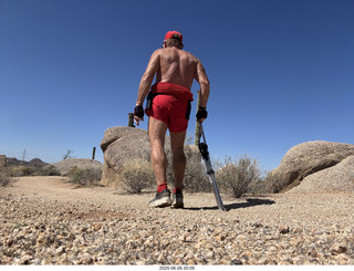 Lost Dog Wash hike - Adam shirtless
