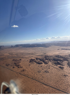 shanley pics - aerial near Monument Valley