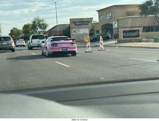 pink car