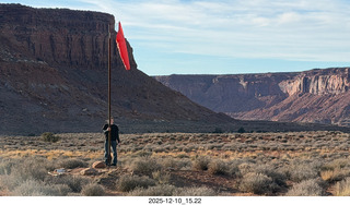 251 a2q. Utah - Happy Canyon airstrip area  - Tyler and windsock