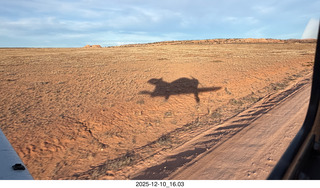 311 a2q. aerial - Utah - backcountry flying - our shadow