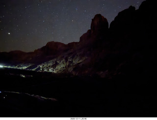 599 a2q. Utah - just outside Moab - night