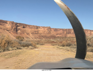 39 a2q. aerial - Utah - Mineral Canyon airstrip landing