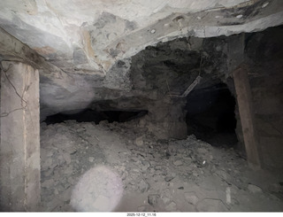 127 a2q. Utah - Mineral Canyon hike - inside the mine