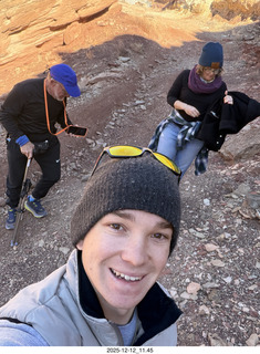 209 a2q. Utah -  Mineral Canyon hike - Adam, Heather, and Tyler