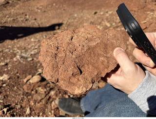 221 a2q. Utah -  Mineral Canyon hike - close-up of rock