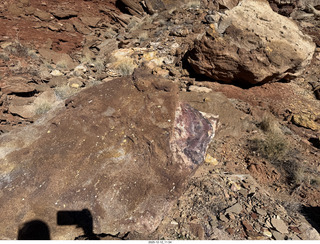 226 a2q. Utah -  Mineral Canyon hike - purple rock