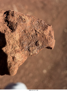 235 a2q. Utah -  Mineral Canyon hike - close-up of rock