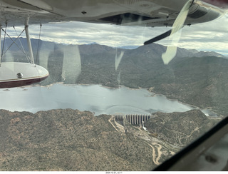 aerial - Barlett Reservoir dam