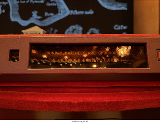 New York City - Manhattan - Lincoln Center - Metropolitan Opera - I Puritani - seat display