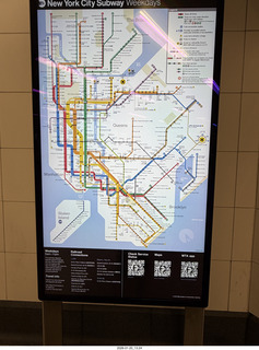 New York City - Manhattan - subway station map