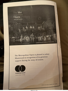 New York City - New York Ballet program