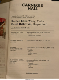 New York City - Manhattan - Carnegie Hall - Weill Cafe dinner