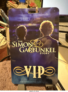 Mesa Arts Center - Simon and Garfunkle Story - VIP badge