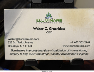 Walter Greenblatt card