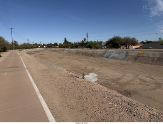 Arizona Canal - no water in it