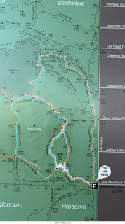 Scottsdale - Granite Mountain Hike - map