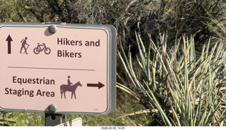 Scottsdale - Granite Mountain HikeScottsdale - Granite Mountain Hike - sign for hikers, bikers, and equestrians