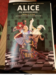 Ballet Arizona - Alice in Wonderland program